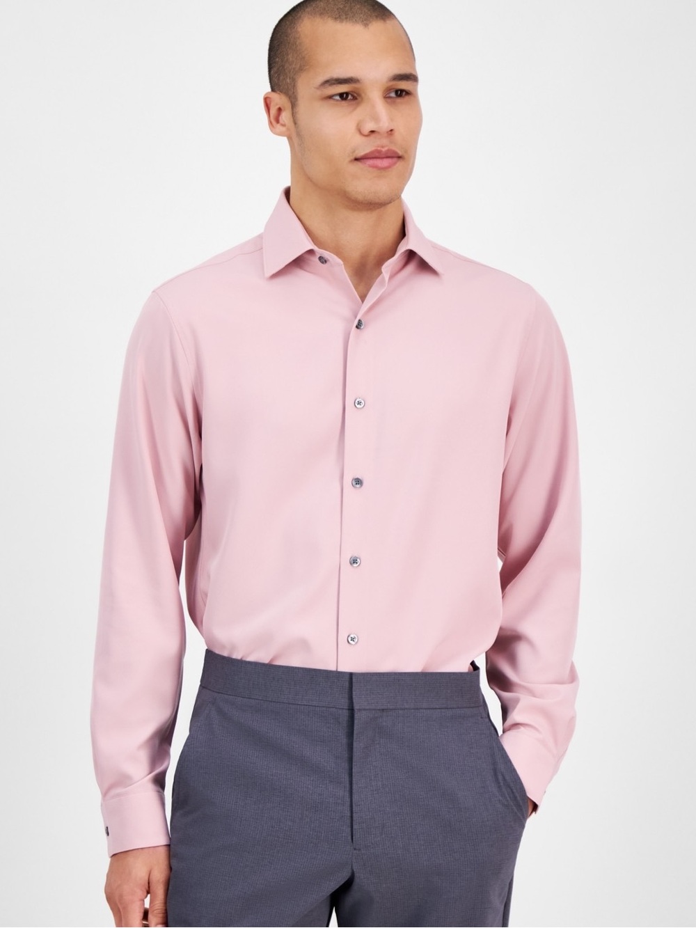 Alfani Men's Slim Fit 4-Way Stretch Dress Shirt